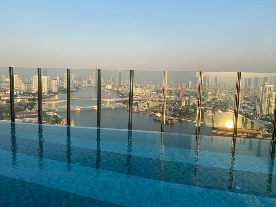 Rare River View Condo l วิวโค้งแม่น้ำ + Skyline กรุงเทพฯ l ส่วนกลางระดับ Luxury Hotel