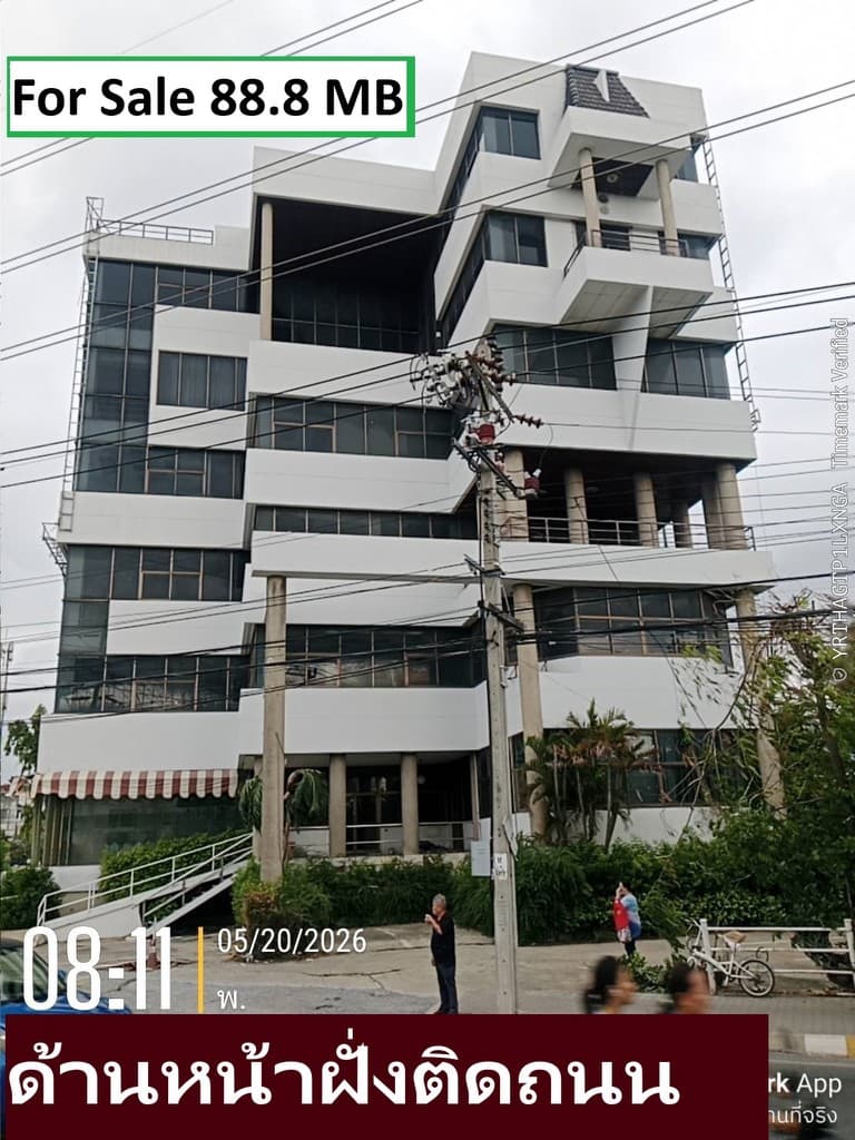 ขายอาคาร นนทบุรี -แจ้งวัฒนะ ขนาดใหญ่ (ทำเลถนนใหญ่ ติวานนท์-ปากเกร็ด25) ติดถนนใหญ่ หน้า ม.ลานทอง 7-8