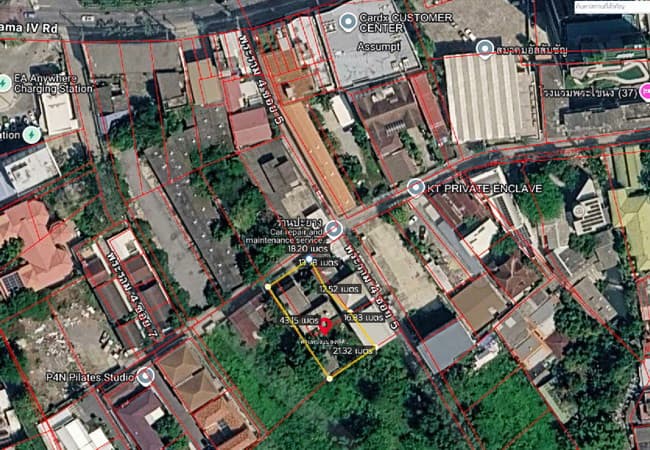 ขายที่ดิน ซอยสุขุมวิท 46 คลองเตย กรุงเทพมหานคร เนื้อที่ 208 ตร.ว. พร้อมสิ่งปลูกสร้าง