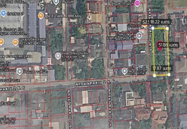 ขายที่ดิน 226 ตร.ว. ถนนพุทธมณฑลสาย 2 ซอย 6 เขตบางแค กรุงเทพมหานคร